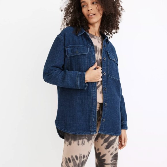 Madewell Jackets & Blazers - Madewell | Double-Weave Denim Shirt-Jacket | Size L